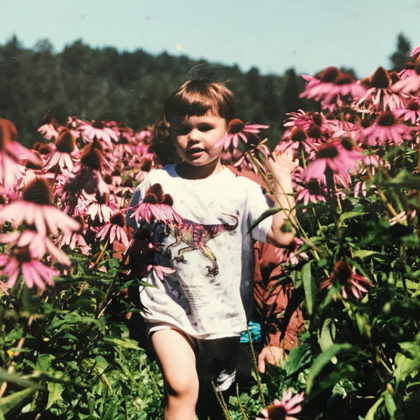 Celebration of Life 26 Andrew in echinacea field
