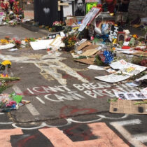 We Stand With Black Lives Matter 2 george floyd memorial