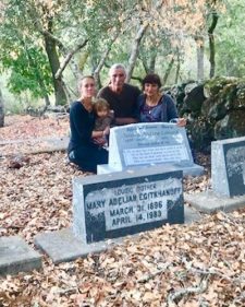 Celebration of Life 5 family at headstone